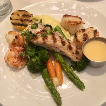 Latitudes - Grilled Seafood Trio - Florida Grouper, Tiger Shrimp and Scallops - Seafood Near Me - Highland Beach, Florida Latitudes - Grilled Seafood Trio - Florida Grouper, Tiger Shrimp and Scallops - Seafood Near Me - Highland Beach, Florida