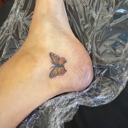 The refresh!!! So please. A beautiful monarch to cover the faded blue butterfly. Tracy is genuinely talented-can't recommend her enough.