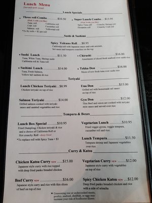 Menu photo 2 Sushi Nabe Chattanooga, TN
