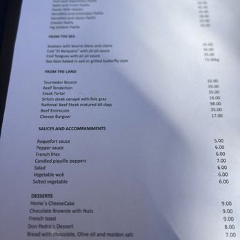 Teselas - Menu page 1 - Restaurants Near Me - Alacant, A