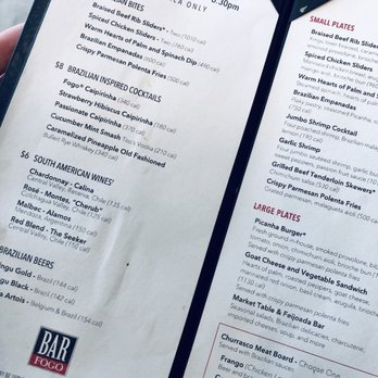 Fogo De Chao - Great HH menu - Brazilian Near Me - Bellevue, Washington