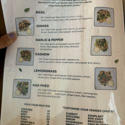 Thai Woodhouse - Menu