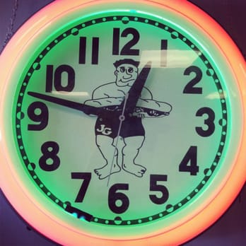 Jersey Giant Subs - Custom JG neon clock - Sandwiches Near Me - Portage, Michigan Jersey Giant Subs - Custom JG neon clock - Sandwiches Near Me - Portage, Michigan
