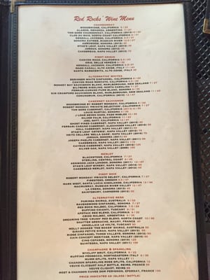 Menu photo 6 Red Rocks Cafe Charlotte, NC