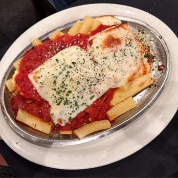 Tuscany Grill - Combination Rigatoni, Egg plant Parmesan, lasagna all in one dish!! - Italian Near Me - Melbourne, Florida Tuscany Grill - Combination Rigatoni, Egg plant Parmesan, lasagna all in one dish!! - Italian Near Me - Melbourne, Florida