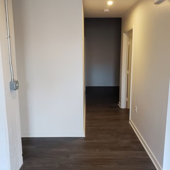 625 Broadway - View from the entrance doorway in the living space to the bedroom area.  1st door on right is a largish size bathroom - Apartments Near Me - San Diego, California