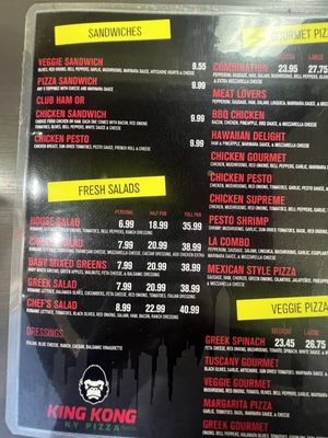 Menu photo 3 King kong NY Pizza San Jose, CA Menu photo 3 King kong NY Pizza San Jose, CA