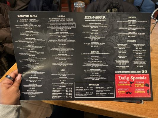 Menu photo 5 Westchester Taco Grill New Rochelle, NY Menu photo 5 Westchester Taco Grill New Rochelle, NY