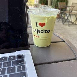 Matcha Small with whole milk