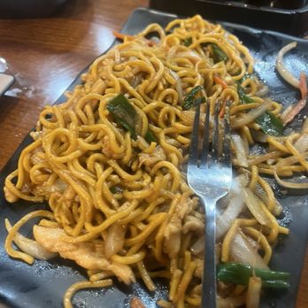 Dumpling World - Chicken chow mein. Half eaten. - Noodles Near Me - Forney, Texas
