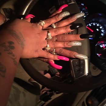 Top Nails - Yass Brest cancer nail love them ty broke - Nail Salons Near Me - Fort Worth, Texas