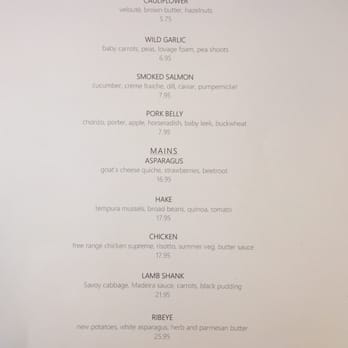 Lovage - Menu - Scottish Near Me - Edinburgh, EDH
