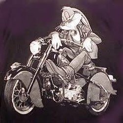 Boost Mobile - Bugs Bunny on a motorcycle