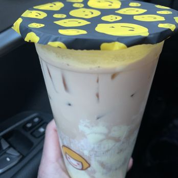 Happy Lemon - A5. Milk Tea with Boba & Puff Cream (L) - Bubble Tea Near Me - Issaquah, Washington Happy Lemon - A5. Milk Tea with Boba & Puff Cream (L) - Bubble Tea Near Me - Issaquah, Washington