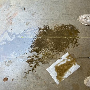 Cloninger Toyota - The oil spilled in my garage overnight.   (does that look like its from a small crack in a gasket?) - Car Dealers Near Me - Salisbury, North Carolina