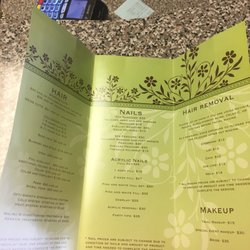 LaVigna's De Spa - Price menu on most of what they offer!