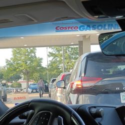 Costco Gas Station - Long lines as usual