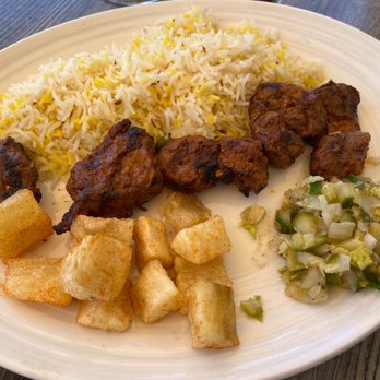 Ember Indian Kitchen - Lamb nyama choma with cassava fries, cucumber salad and briyani rice - Indian Near Me - Richmond, British Columbia Ember Indian Kitchen - Lamb nyama choma with cassava fries, cucumber salad and briyani rice - Indian Near Me - Richmond, British Columbia