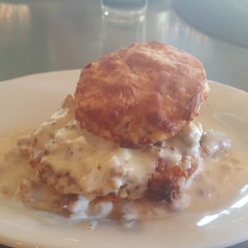 Krankies - Chicken biscuit with gravy - Coffee & Tea Near Me - Winston-Salem, North Carolina