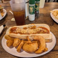 Shorty's cuisine - This is the Parmesan chicken sandwich. It was good but had more bread then filling & needed more sauce.