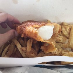 Britannia Fish Bar - nice! Big portion!