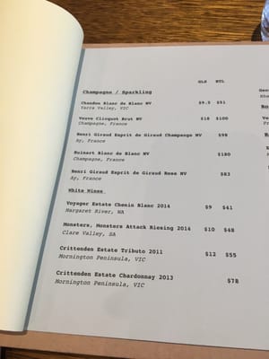 Menu photo 3 The Brass Coq Melbourne, VIC Menu photo 3 The Brass Coq Melbourne, VIC