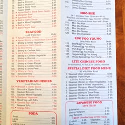 China King - Menu
