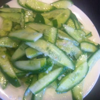 Super Juicy Dumplings - Cucumber with garlic - Dim Sum Near Me - Brea, California Super Juicy Dumplings - Cucumber with garlic - Dim Sum Near Me - Brea, California