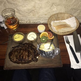 Castell - Steak special and a beer  This was an amazing meal - Steakhouses Near Me - Amsterdam, New Hampshire