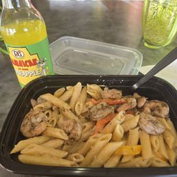 Shrimp rasta pasta