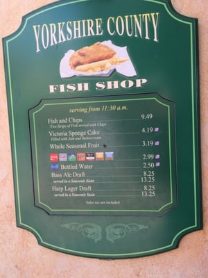 Menu photo 5 Yorkshire County Fish Shop Lake Buena Vista, FL Menu photo 5 Yorkshire County Fish Shop Lake Buena Vista, FL