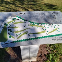 Disc golf course map