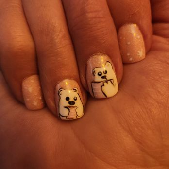 Crown Nails Spa - Polar bears drinking coffee and hot chocolate....lol - Nail Salons Near Me - Tinley Park, Illinois