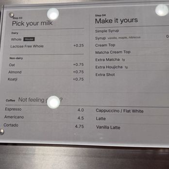 Milli Matcha - Menu - Coffee & Tea Near Me - Pasadena, California