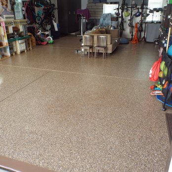Perkins Custom Coatings - High Quality SpartaFlex Polyaspartic Installed In a Residential Garage. Color is 1/4" Brown - Flooring Near Me - San Diego, California Perkins Custom Coatings - High Quality SpartaFlex Polyaspartic Installed In a Residential Garage. Color is 1/4" Brown - Flooring Near Me - San Diego, California