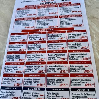 Asian Tasty - Combination Menu - Chinese Near Me - Tijuana, BCN