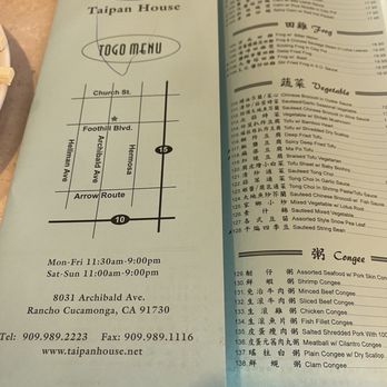 Tai Pan House - Menu - Seafood Near Me - Rancho Cucamonga, California Tai Pan House - Menu - Seafood Near Me - Rancho Cucamonga, California
