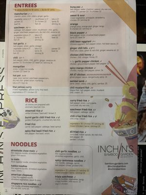Menu photo 3 Inchin's Bamboo Garden Sunnyvale, CA Menu photo 3 Inchin's Bamboo Garden Sunnyvale, CA