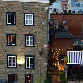 Sapristi - Terrace at night. - Italian Near Me - Quebec City, Quebec