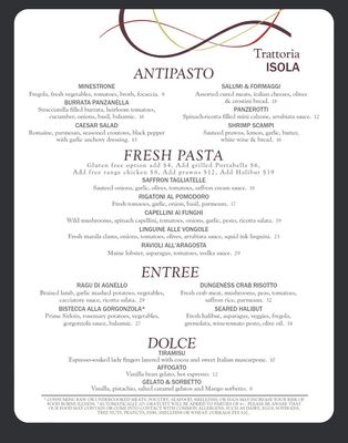 Menu photo 3 Trattoria Isola Bainbridge Island, WA Menu photo 3 Trattoria Isola Bainbridge Island, WA