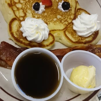 Sykes Diner - Oops, upside down. Cute pancake off the kids menu. - Diners Near Me - Kalispell, Montana Sykes Diner - Oops, upside down. Cute pancake off the kids menu. - Diners Near Me - Kalispell, Montana