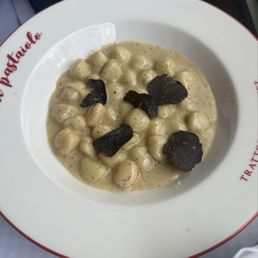 gnocchi cacio e pepe and truffle