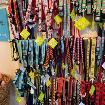 Redbones Bakery - So many collars and leashes - Pet Stores Near Me - Amelia Island, Florida