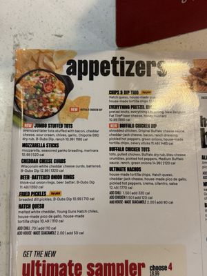 Menu photo 2 Buffalo Wild Wings Sherman Oaks, CA Menu photo 2 Buffalo Wild Wings Sherman Oaks, CA