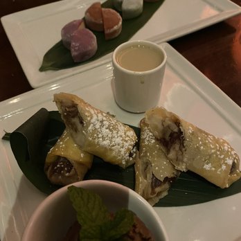 Koi Restaurant - Banana spring rolls and mochi - Sushi Bars Near Me - New York, New York Koi Restaurant - Banana spring rolls and mochi - Sushi Bars Near Me - New York, New York
