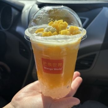 Mango World - Mango/Coconut Sago - Bubble Tea Near Me - North Las Vegas, Nevada