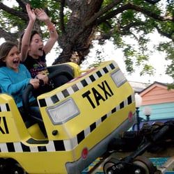 Adventure City - Dips and drops on the Freeway Coaster.