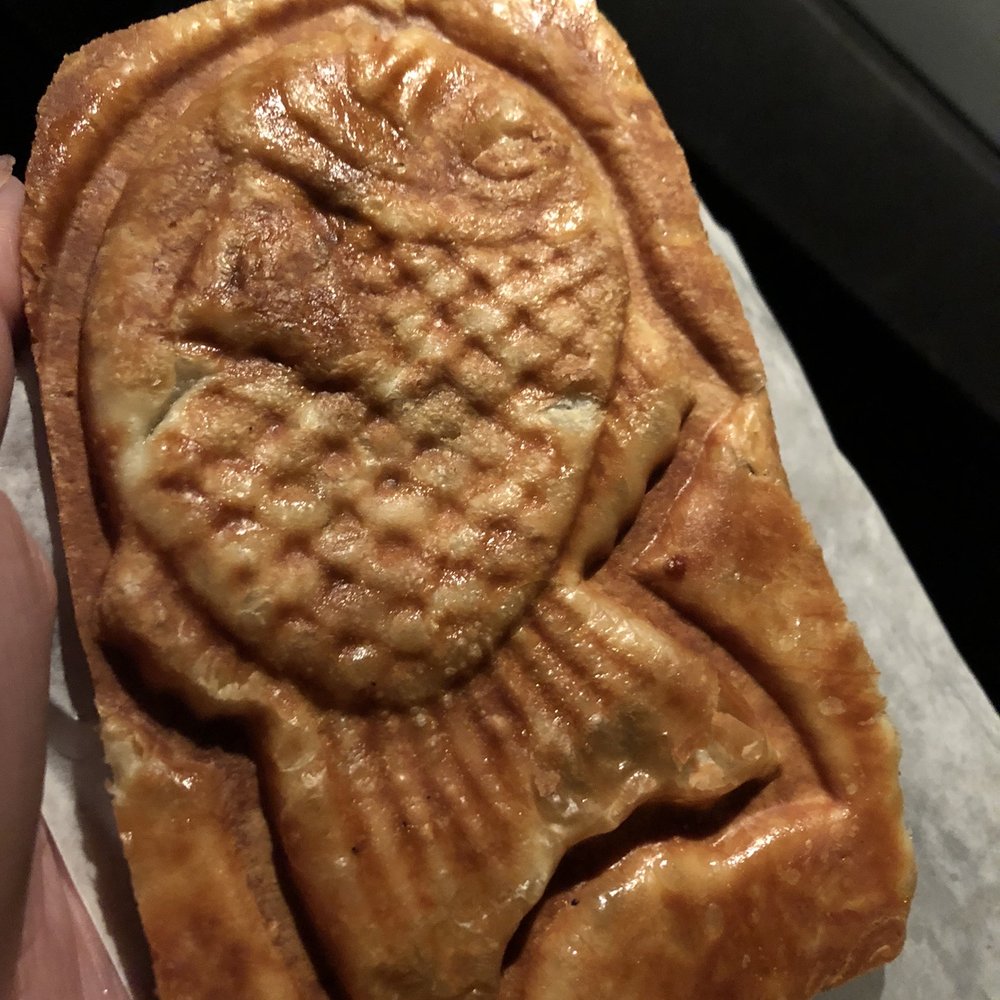 Pastry fish filled with chocolate Pastry fish filled with chocolate