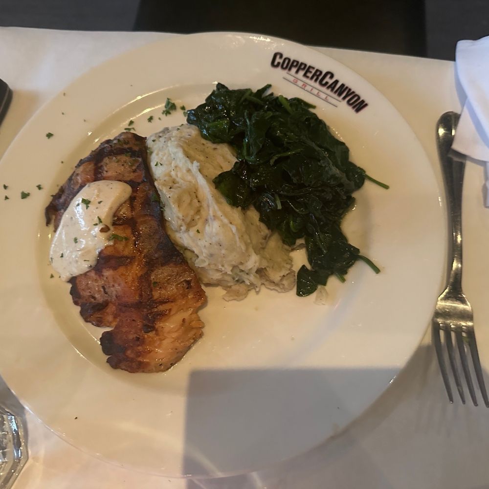 Copper Canyon Grill- Silver Spring - Short Smoked Atlantic Salmon - American Near Me - Silver Spring, Maryland Copper Canyon Grill- Silver Spring - Short Smoked Atlantic Salmon - American Near Me - Silver Spring, Maryland