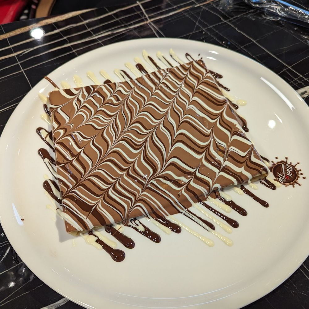 Triple chocolate crepe Triple chocolate crepe